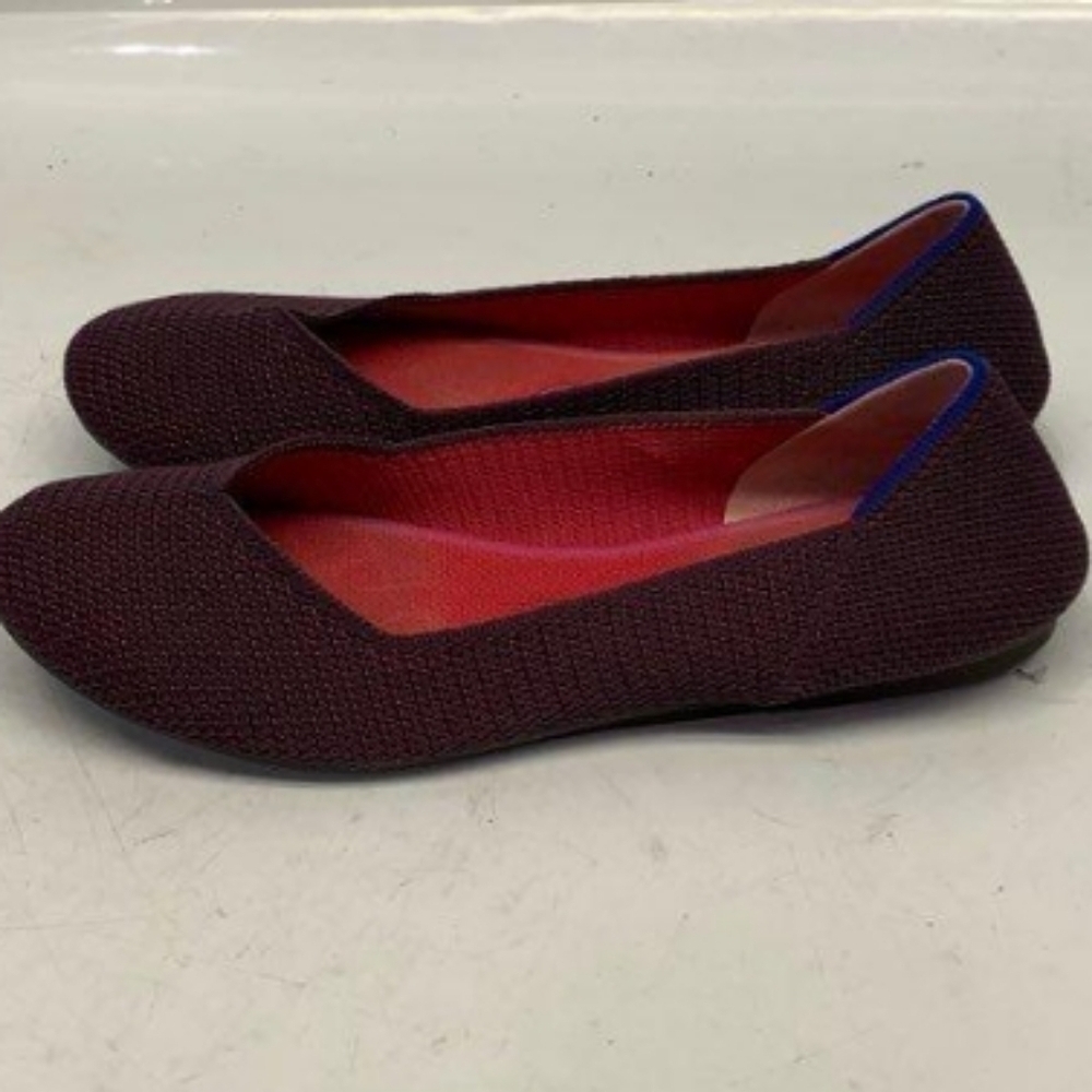 Rothy’s The Flat in Berry Lattice Retired Color Size 9